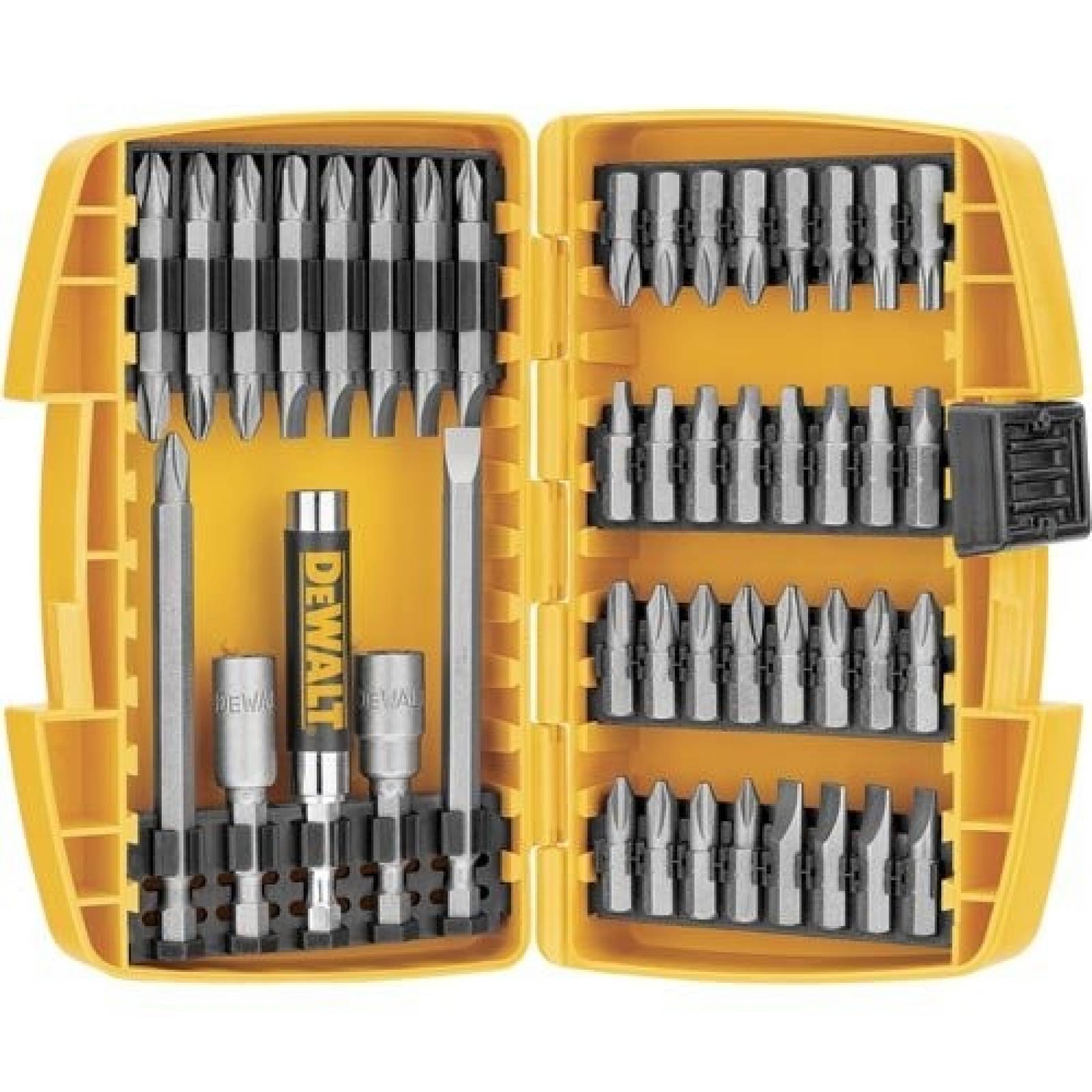 Kit de 45 Brocas DeWalt DW2166 para Destornillador con Funda