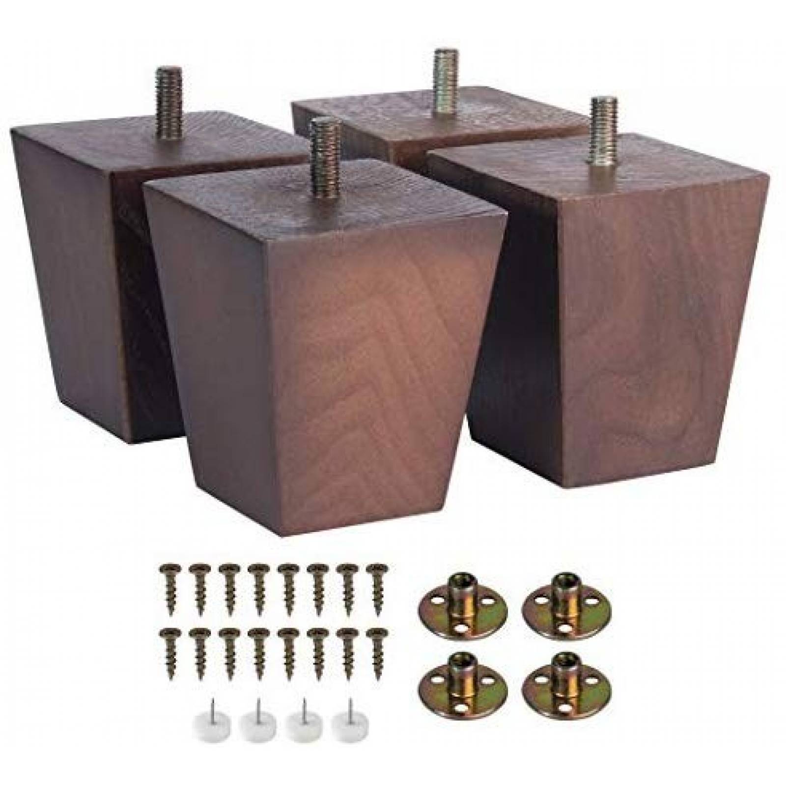 Juego de 4 Patas DECORLUXES 3'' de Madera para Muebles