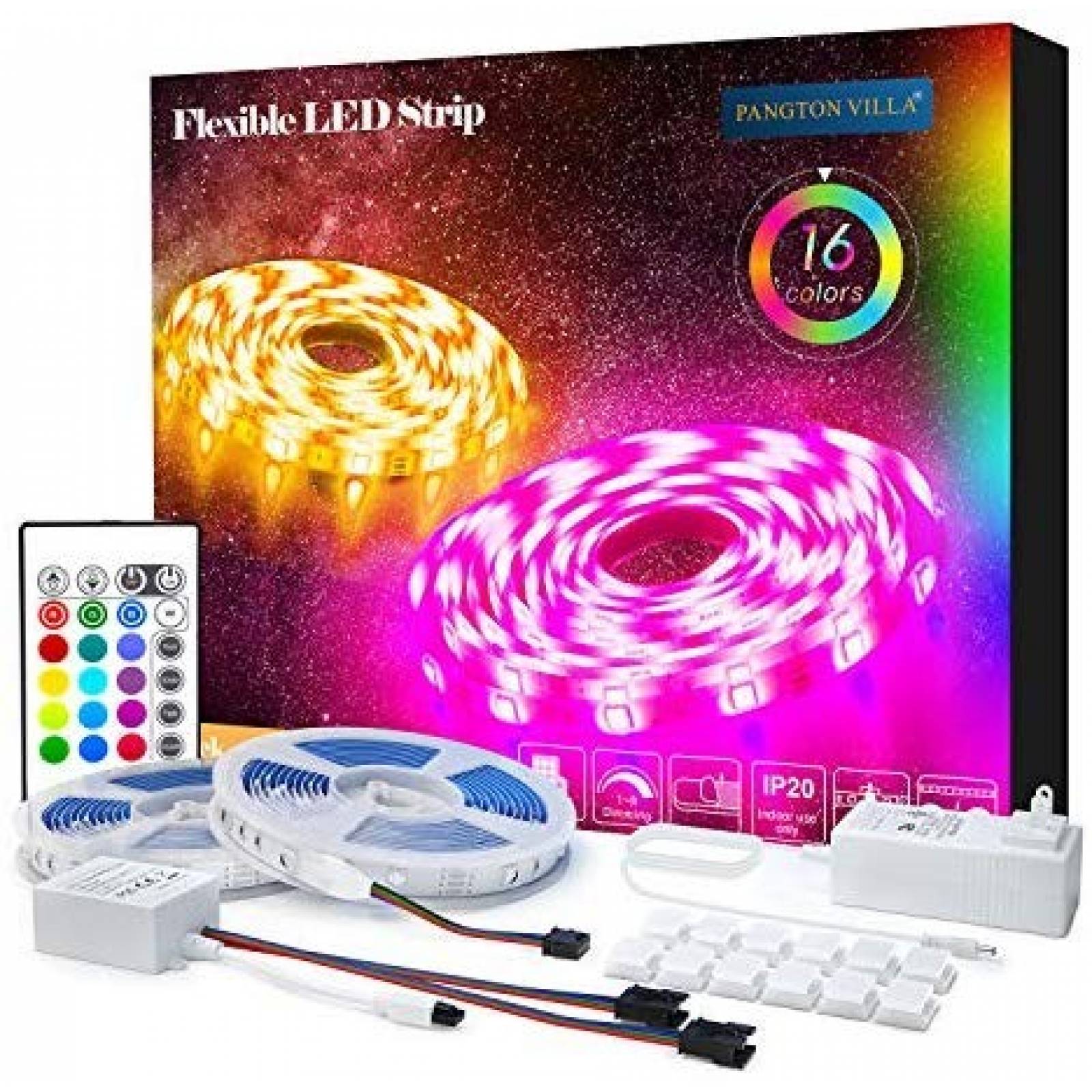 Tira de luces LED PANGTON VILLA RGB 5050 36.00 watts