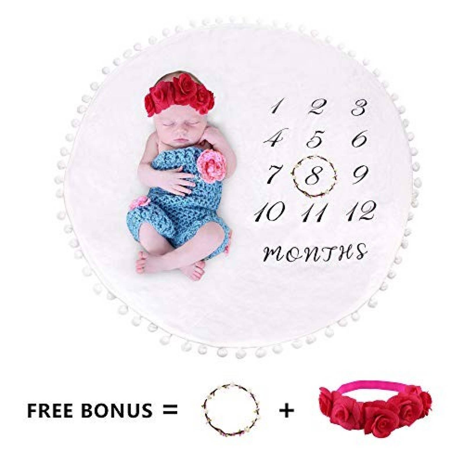 Manta para bebé Mamas Love 1-12 meses para fotografía