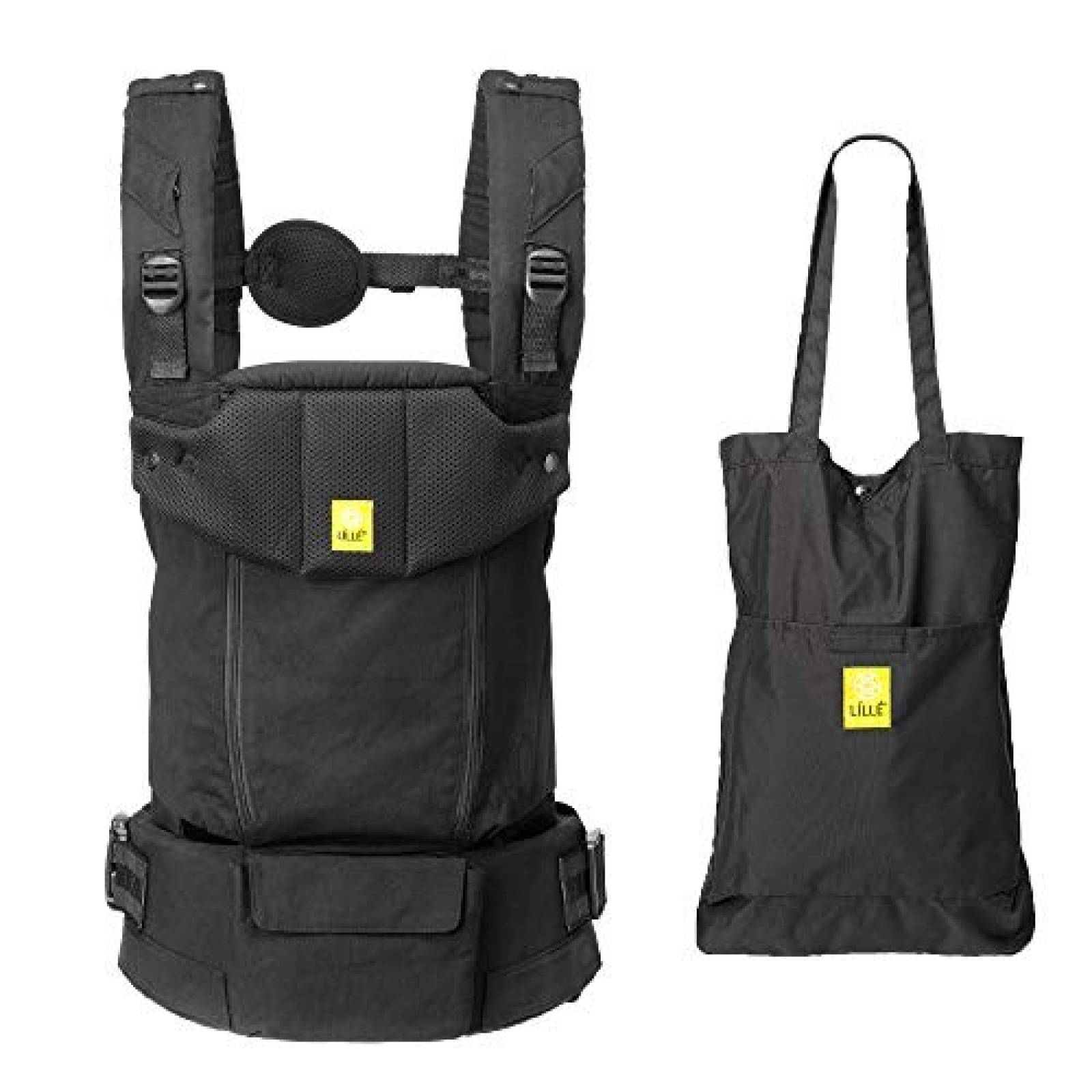 Cangurera para bebé LILLEbaby ergonómica algodón -Negro