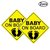 Calcomanías de seguridad Yinuoday "Baby on Board" -2pcs