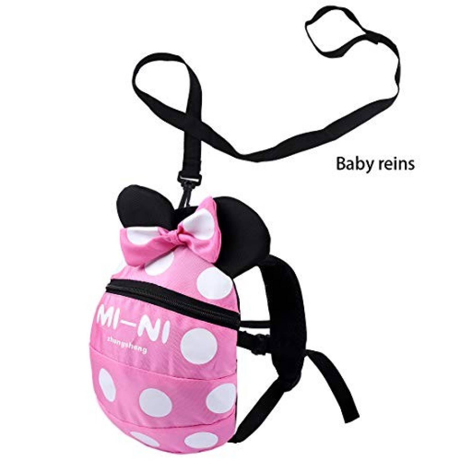 Mochila CZSYZCZS con Arnés de Seguridad para Niños -Rosa