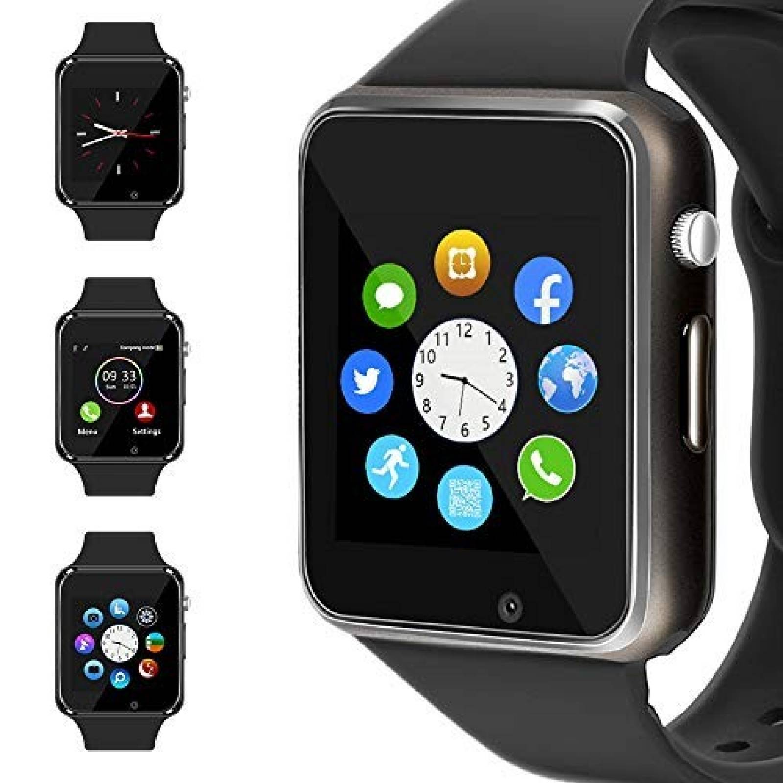 Smartwatch WJPILIS iOS Android Deportivo Bluetooth -Negro