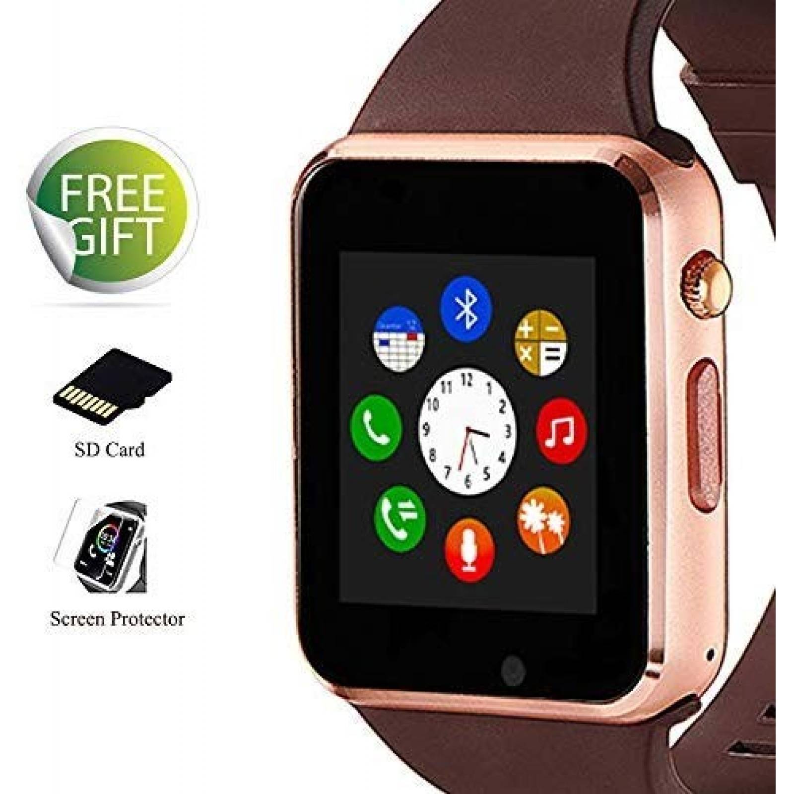 Smartwatch Amazqi touch ranura SIM/SD Android iOS -dorado