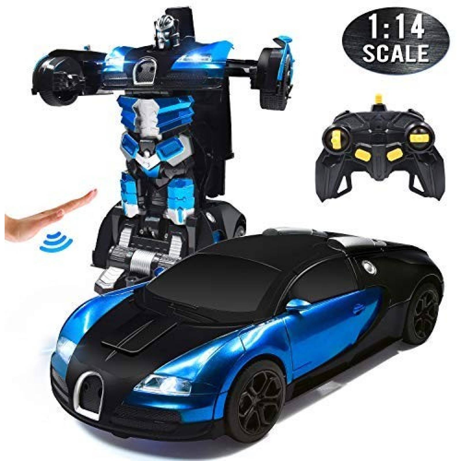 Robot Trimnpy Transformers 1:14 360 Grados con Control -Azul