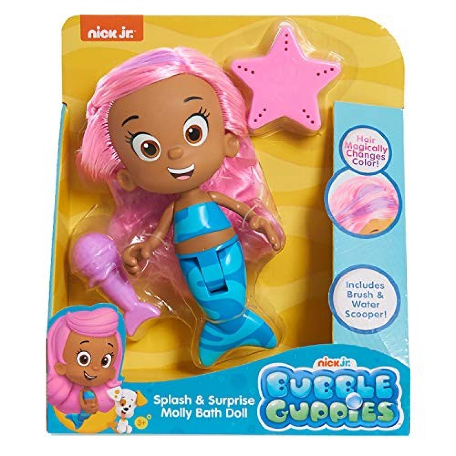 Muñeca de baño Bubble Guppies de burbujas para niñas -azul