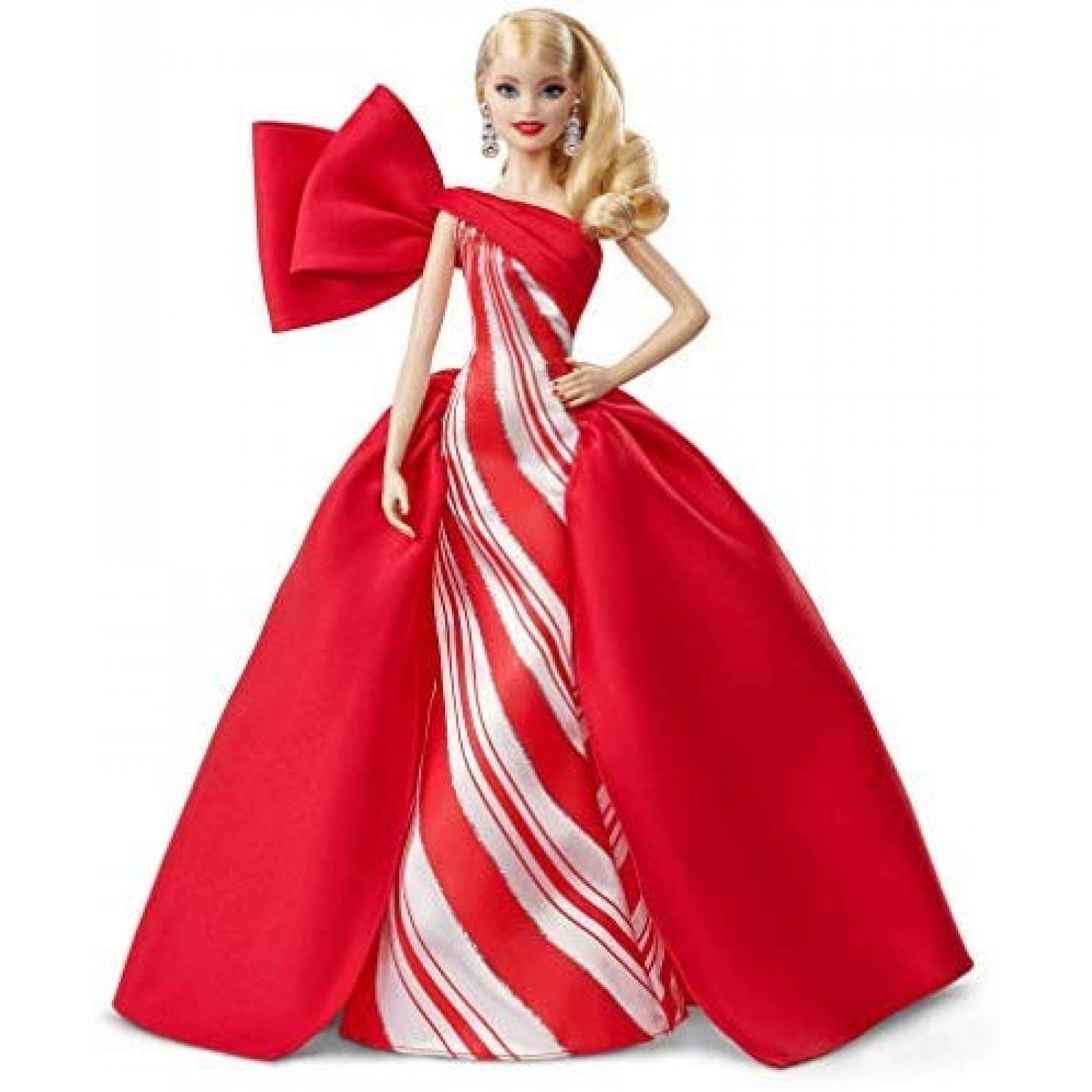 Muñeca de Barbie Mattel 2019 con vestido elegante -rojo