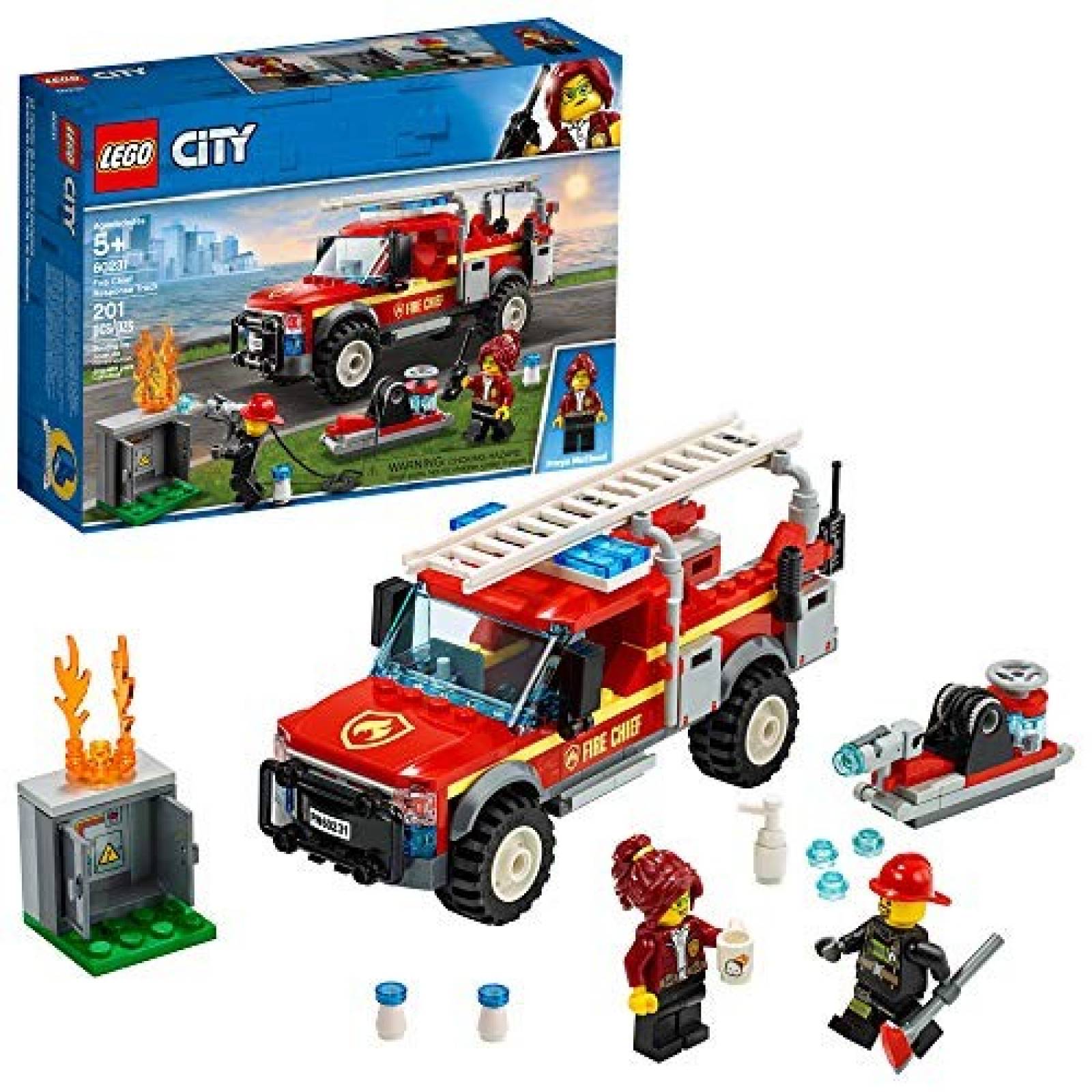 Juguete LEGO 60231 camión de bomberos 201 piezas -rojo