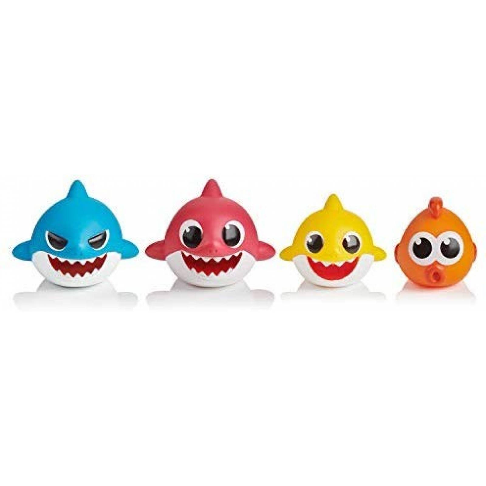 4 juguetes de ducha WowWee Pinkfong de tiburon para bebe