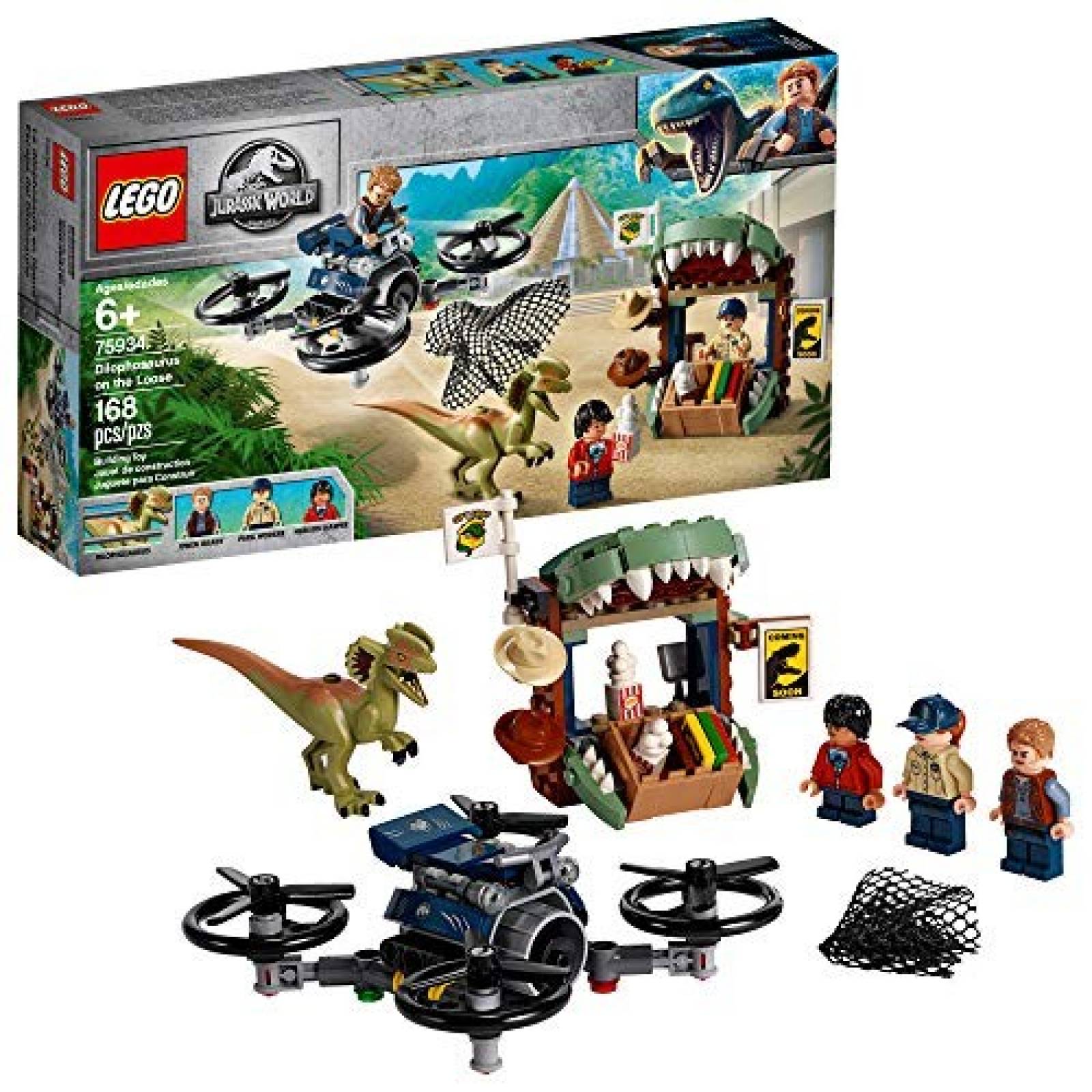 Juguete LEGO Jurassic World Dilophosaurus 168 Piezas 6+