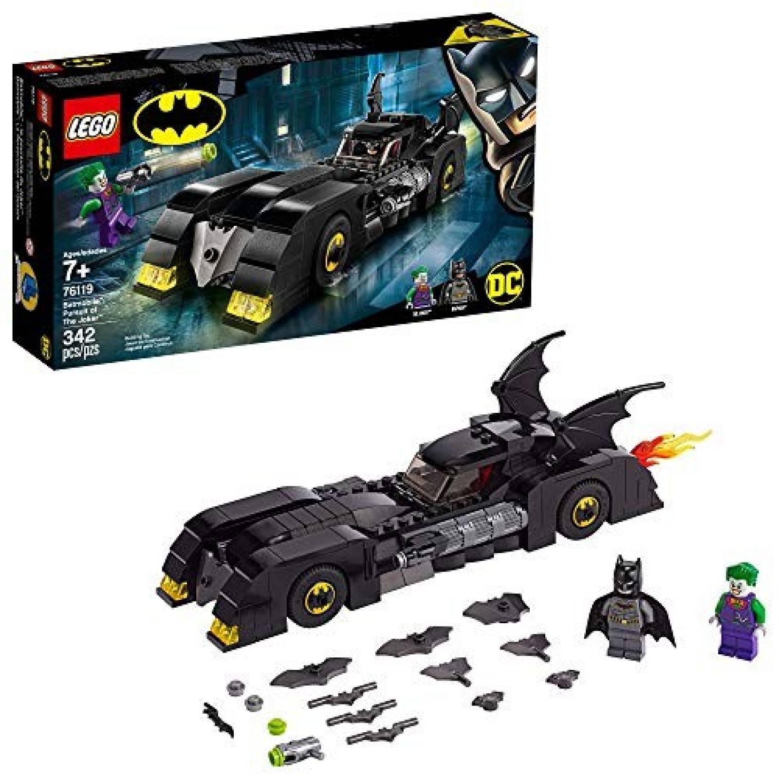 Juguete LEGO DC Batman Batmobile Joker 342 Piezas 7+