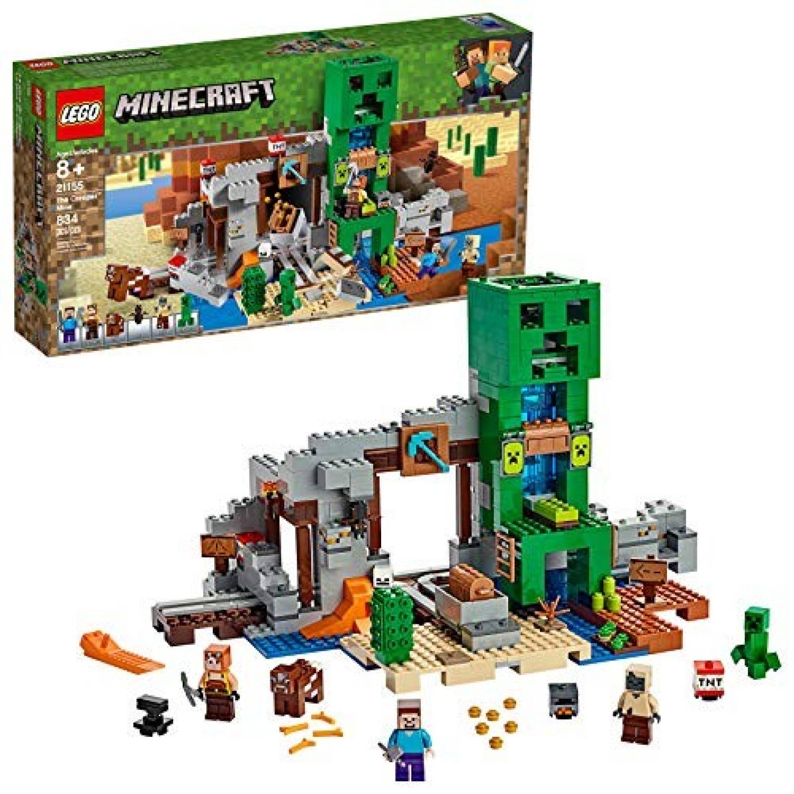 Juguete LEGO Minecraft The Creeper Mine 834 Piezas 8+