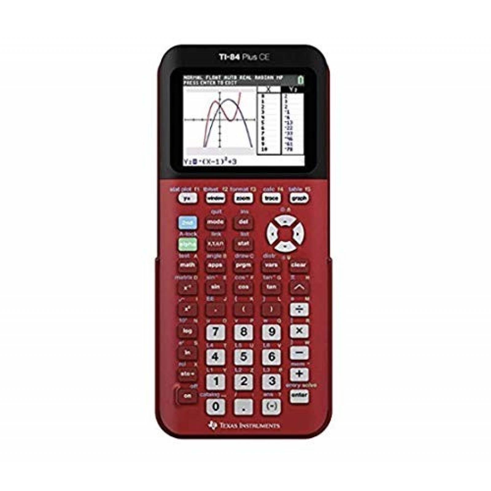 Calculadora Texas Instruments TI-84 Plus CE Gráfica -Rojo
