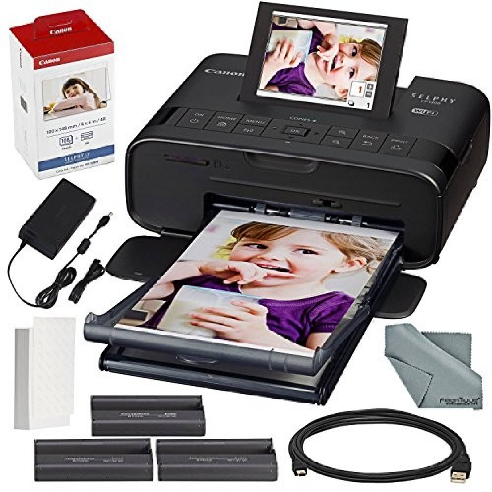 Impresora fotográfica Canon SELPHY CP1300 compacta -Negro