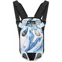 Mochila De Viaje Pawaboo Blue Marble Para Mascotas L