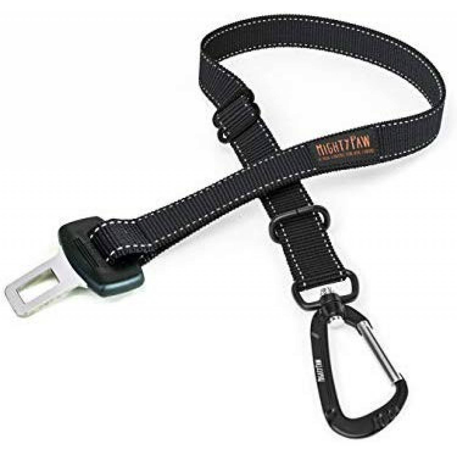 Cinturón de seguridad Mighty Paw para Mascotas -Negro