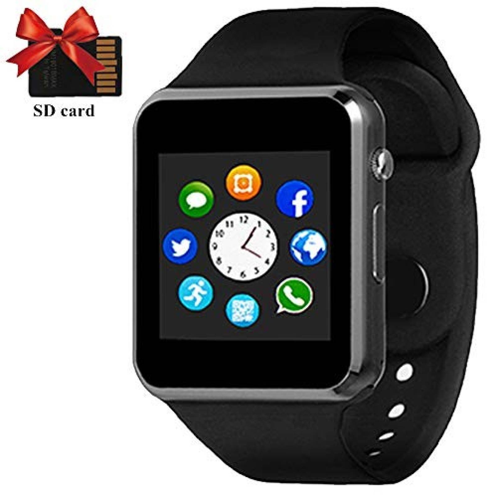 Reloj inteligente YONSON Android iOS Bluetooth -Negro