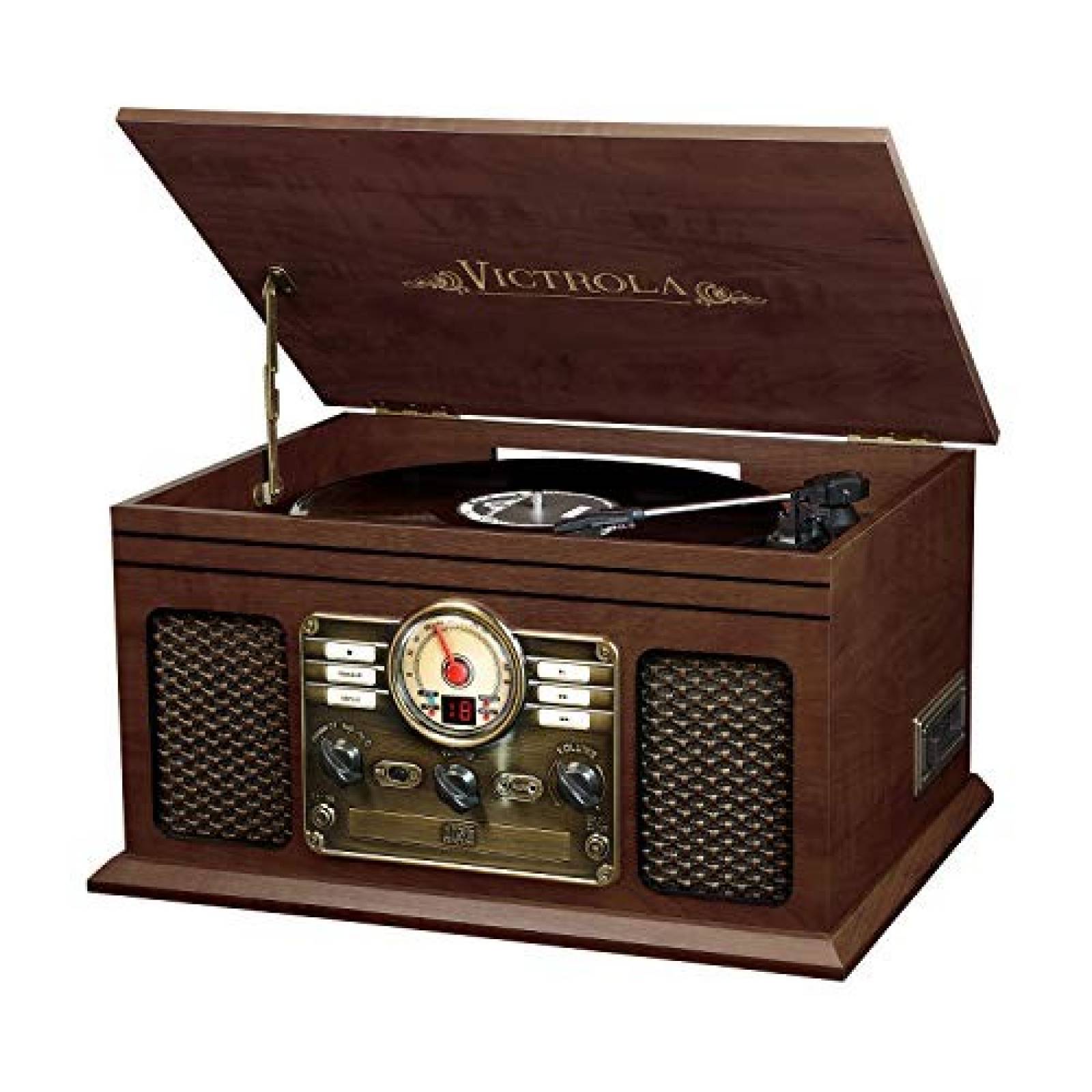 Tocadiscos Victrola 6 en 1 con Bluetooth -Espresso