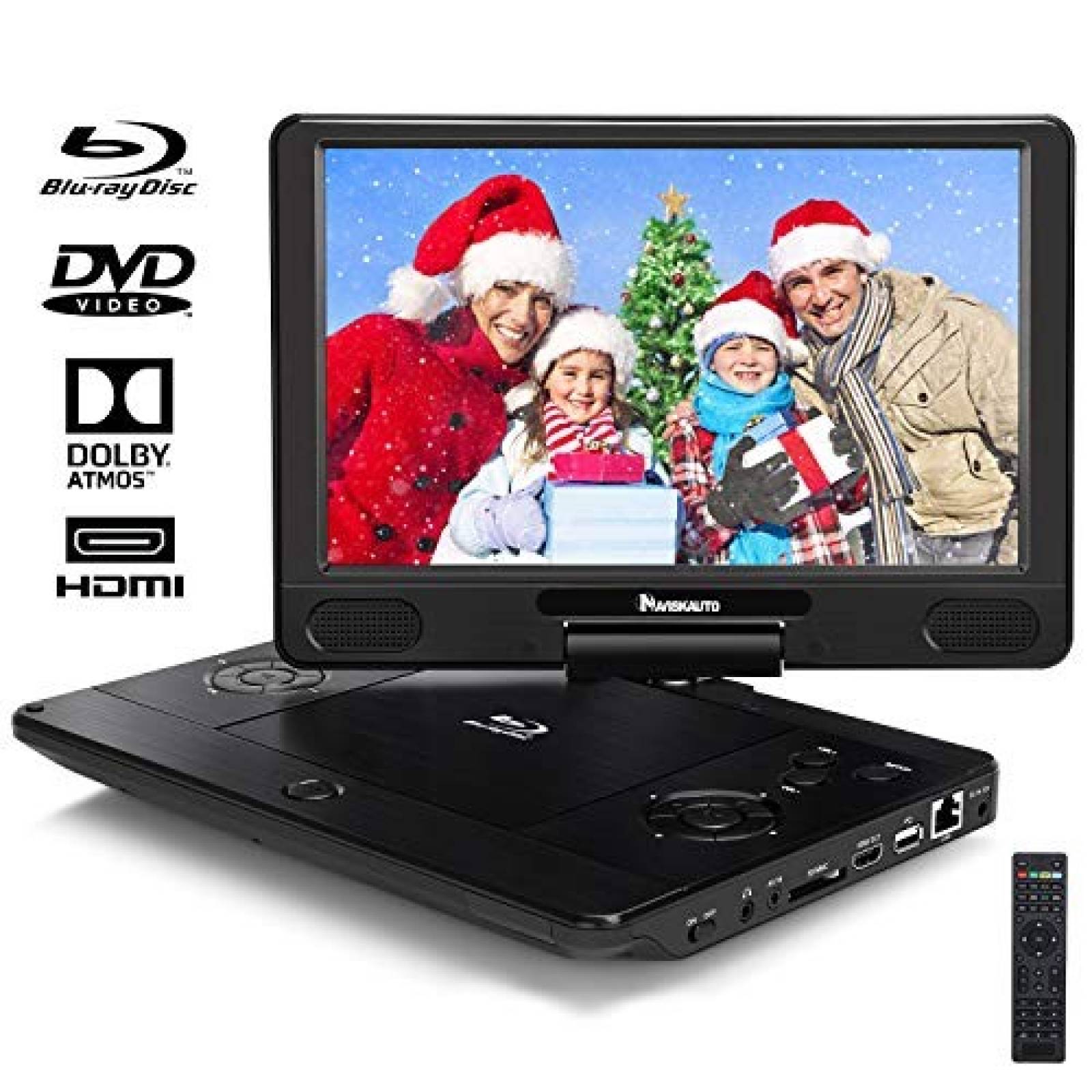 Reproductor de Blu-ray NAVISKAUTO 1080P Portátil -Negro