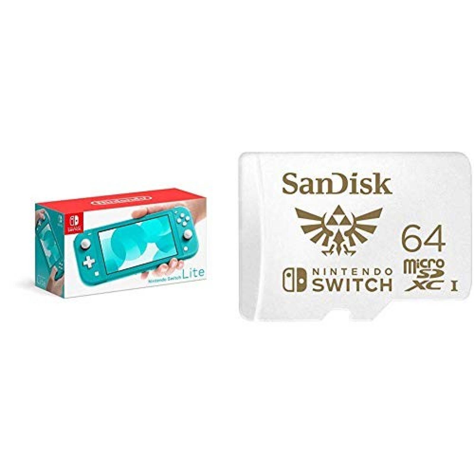 Consola Nintendo Switch Lite con memoria de 64GB -turquesa