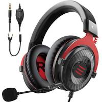 Audífonos Gamer Eksa Eksa Con Micrófono Cable -Rojo