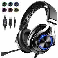 Audífonos Gamer Eksa Para Pc Mac Xbox One Ps4 -Negro