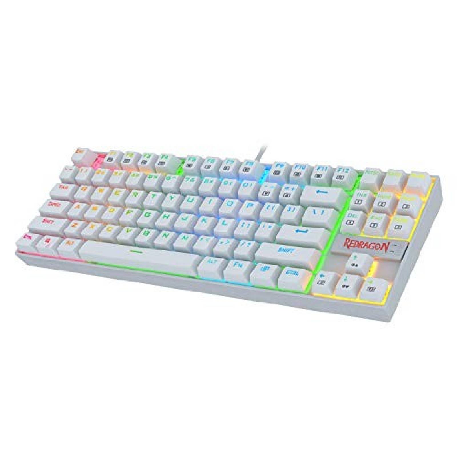 Teclado gamer Redragon KUMARA K552 teclas mecánicas -Blanco