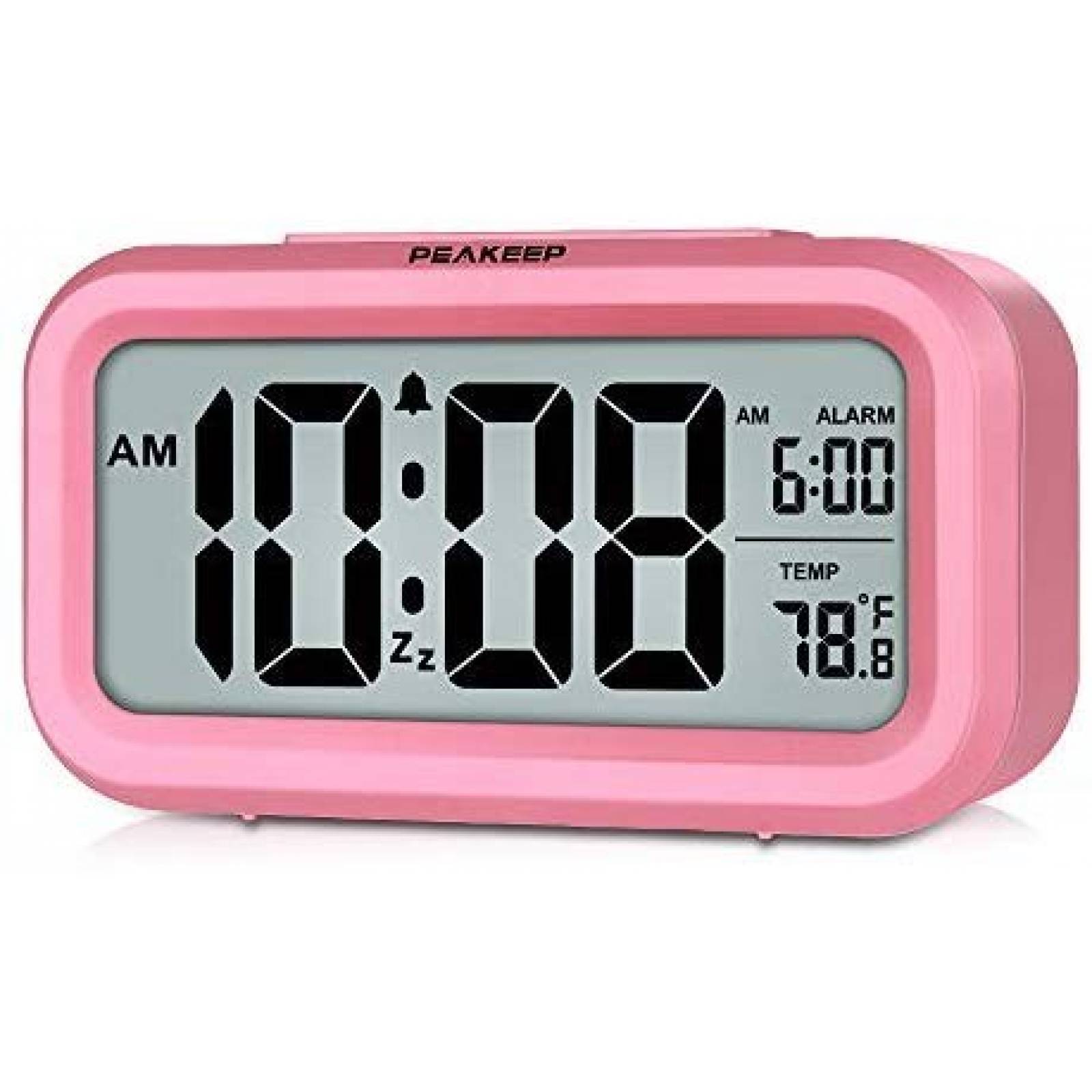 despertador digital rosa