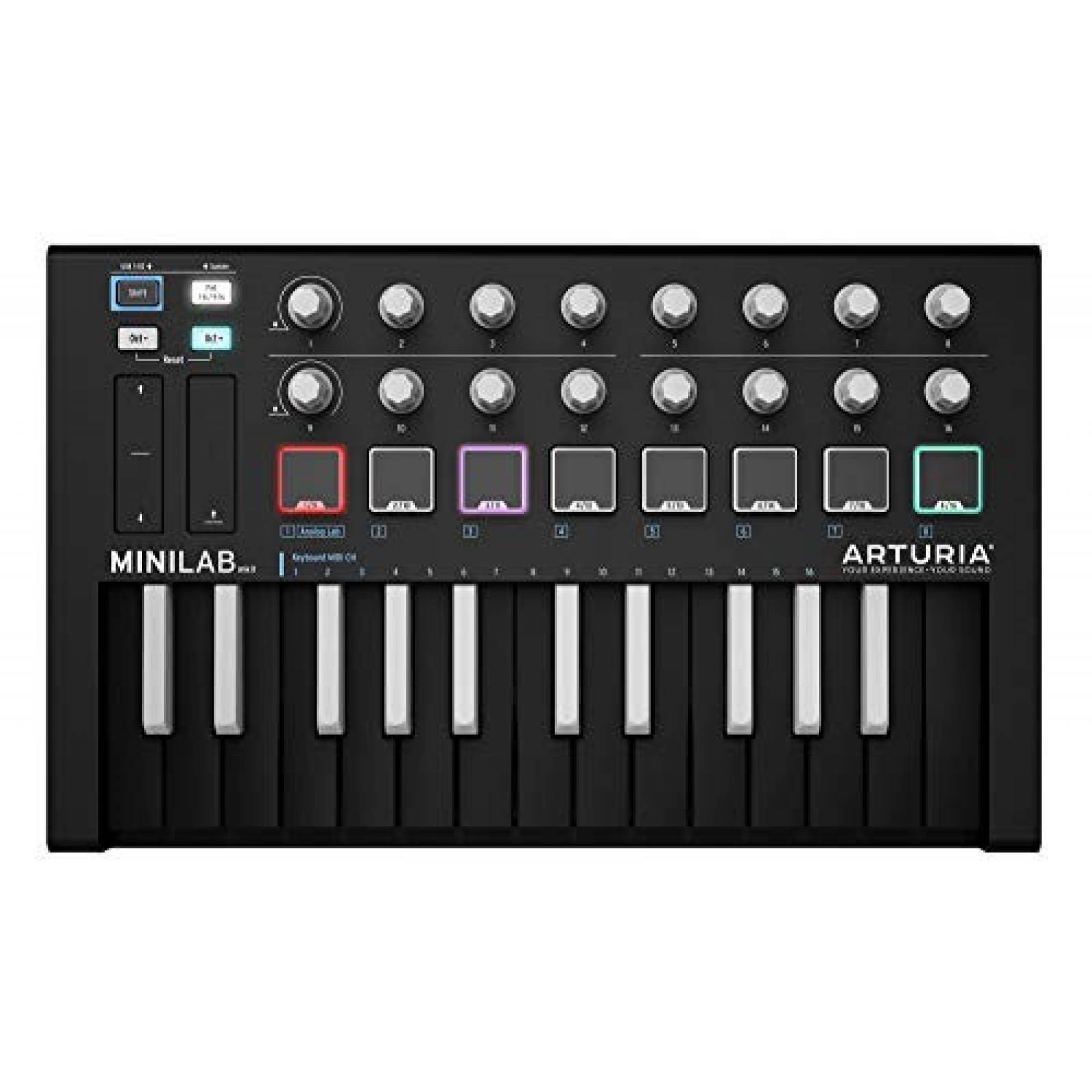 Mini Controlador Midi Arturia Mkii Minilab Negro