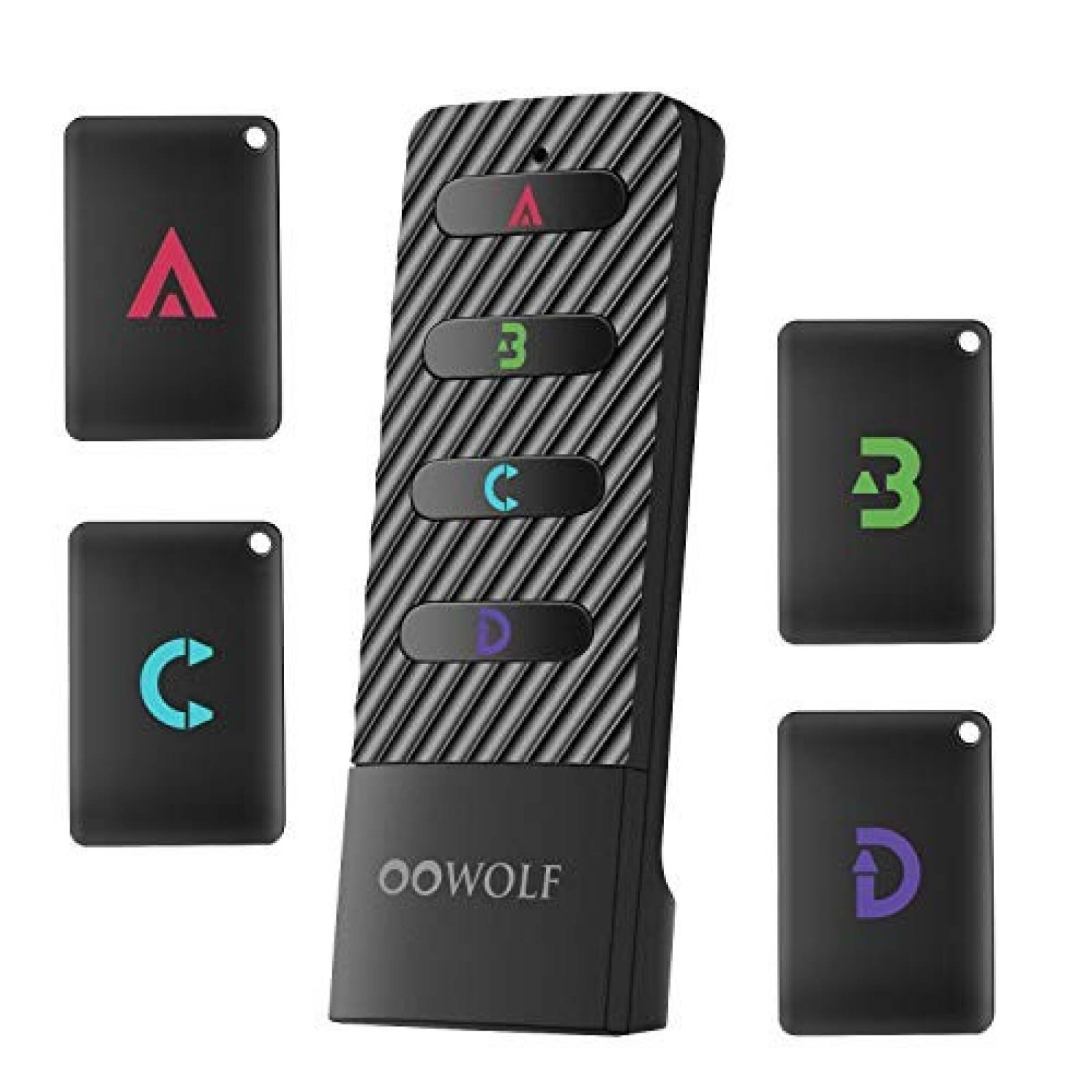 Localizador Llaves OOWOLF 1 Control 4 Llaveros Inalámbrico