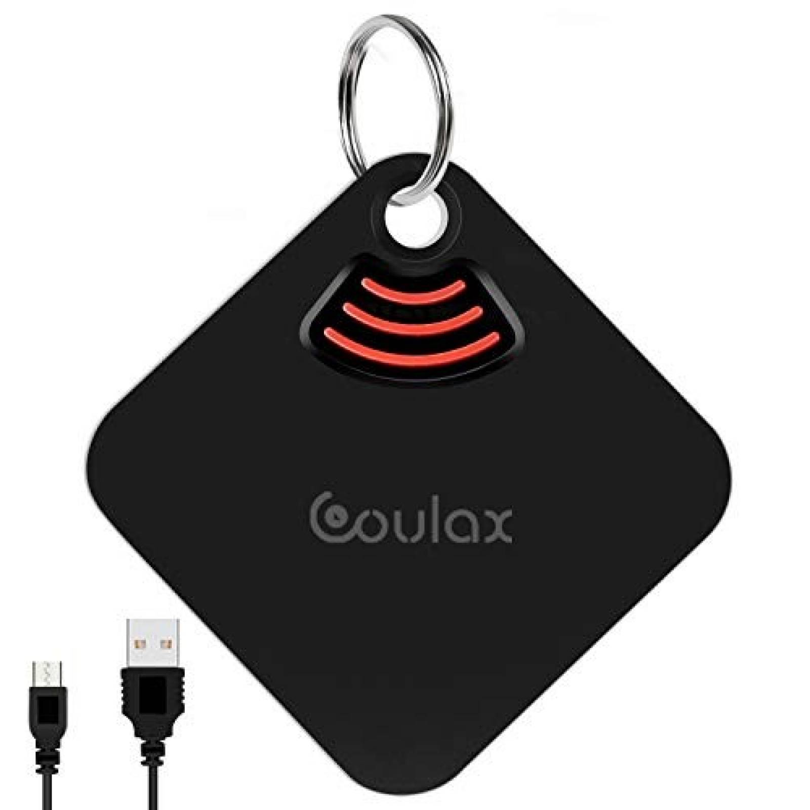Localizador de Llaves COULAX GPS Bluetooth Recargable -Negro