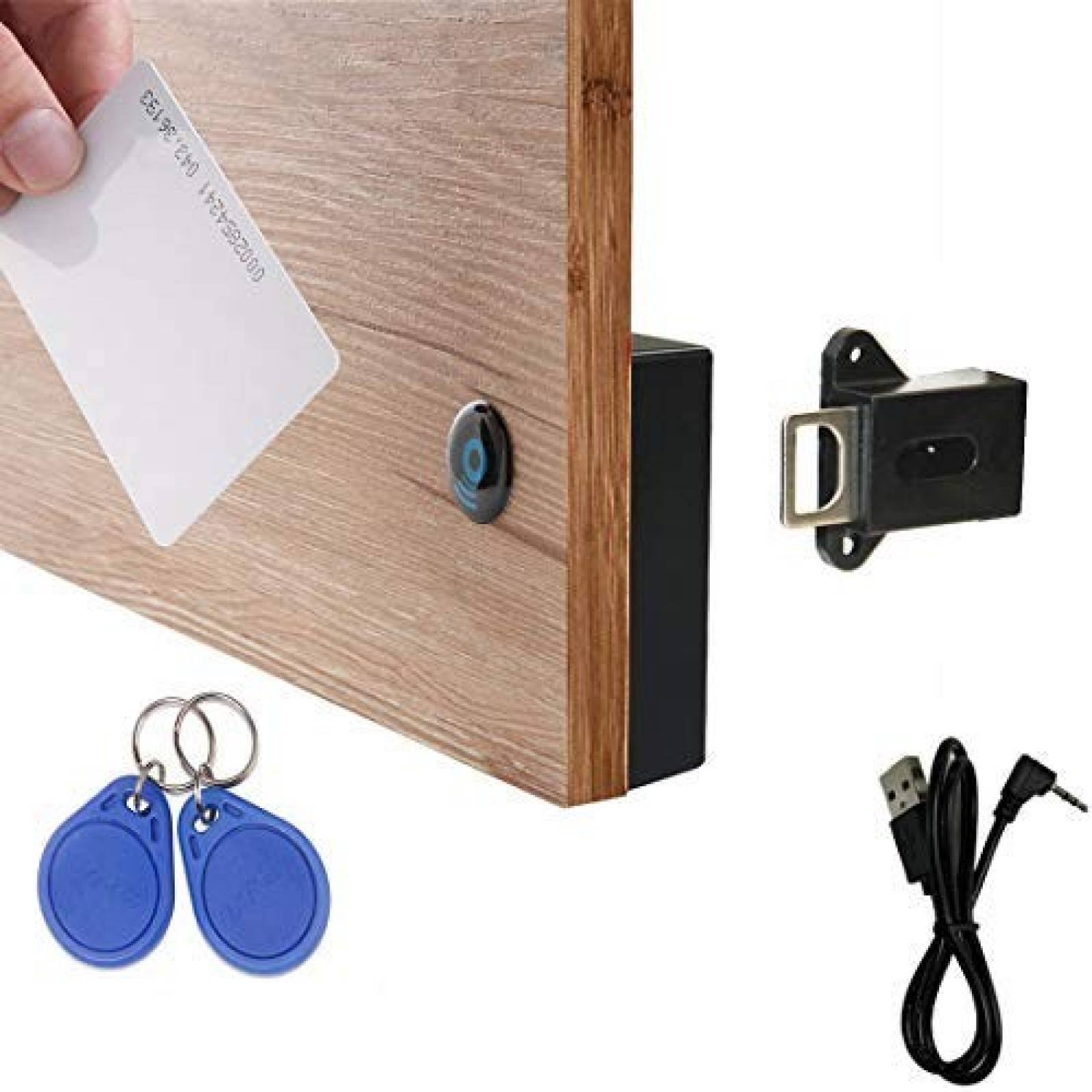 Cerradura Para Gabinete Oculto Wooch Electrónico + Cable USB