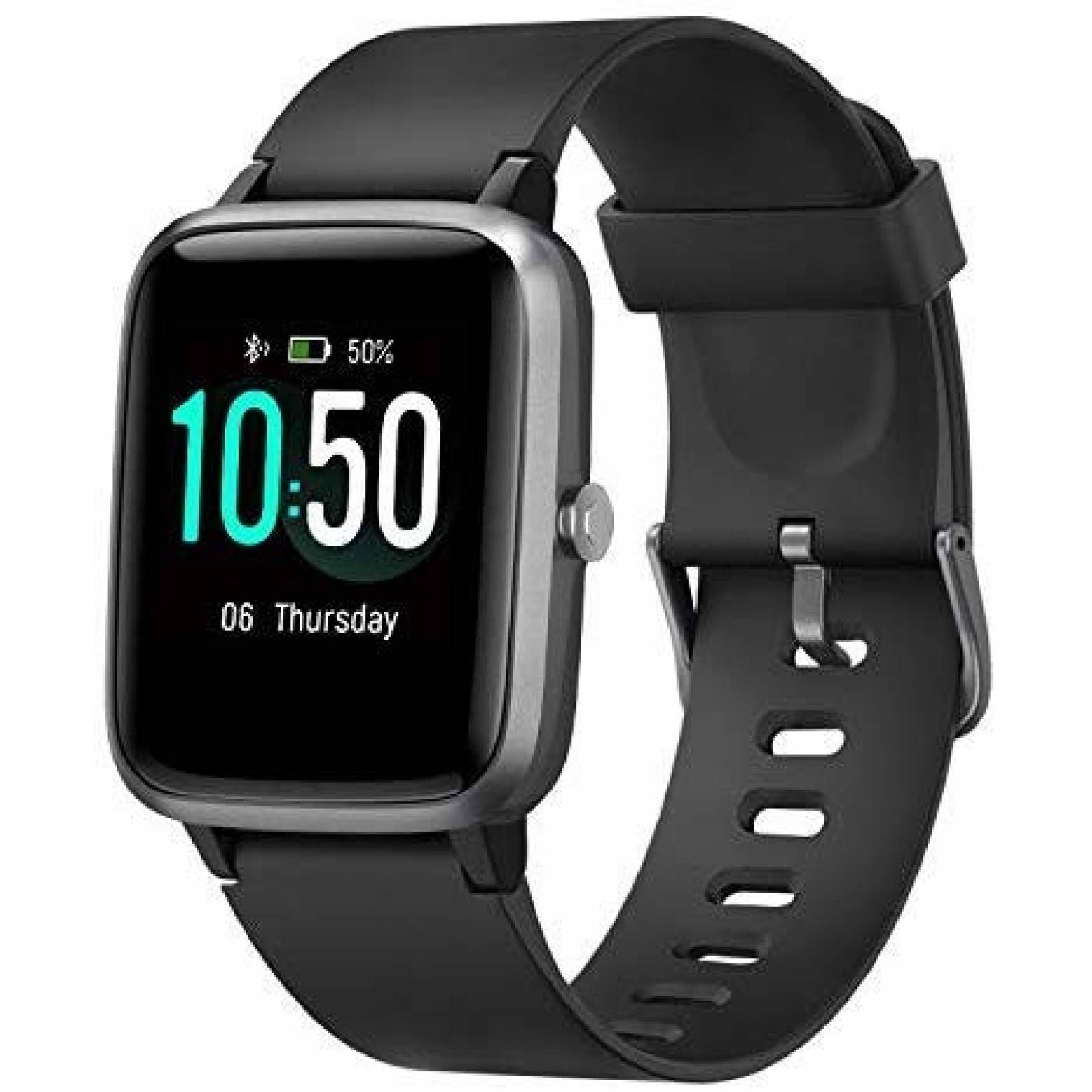 Smart Watch LETSCOM Fitness Tracker 1.3'' IP68 -Negro