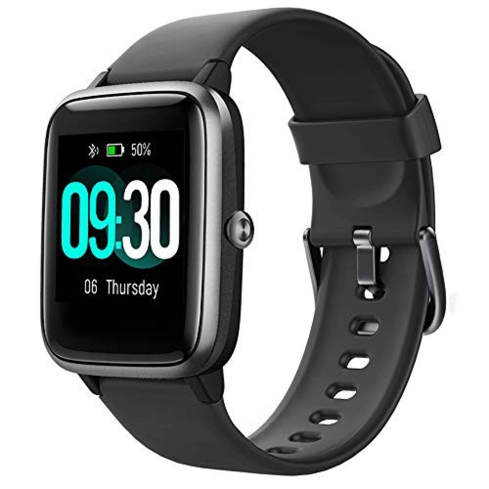 Smart Watch Willful Fitness Tracker IP68 GPS -Negro