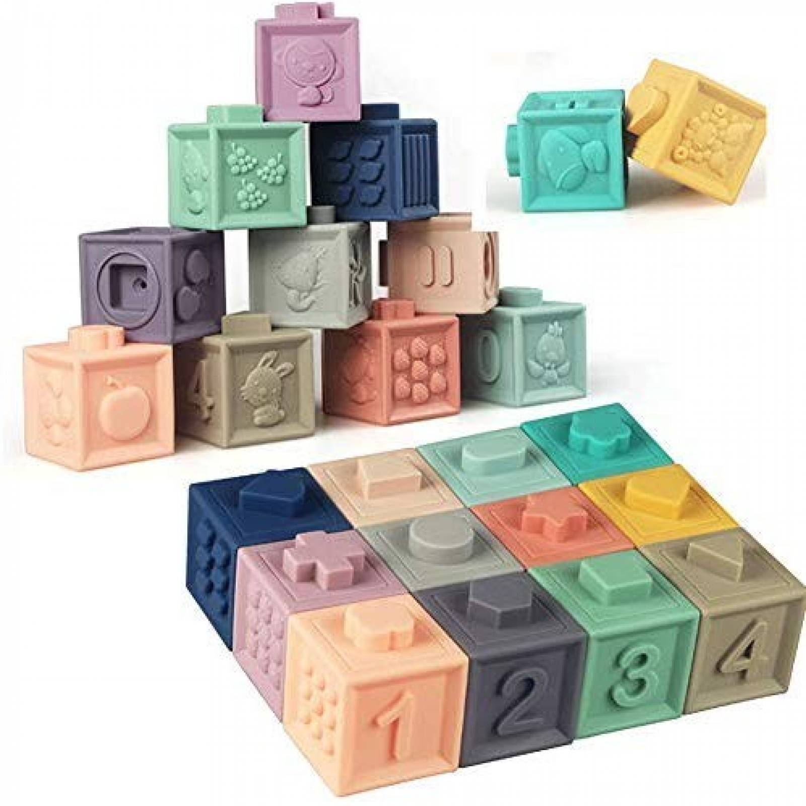 Bloques de Juego Litand Montessori para Niños 12 Pack