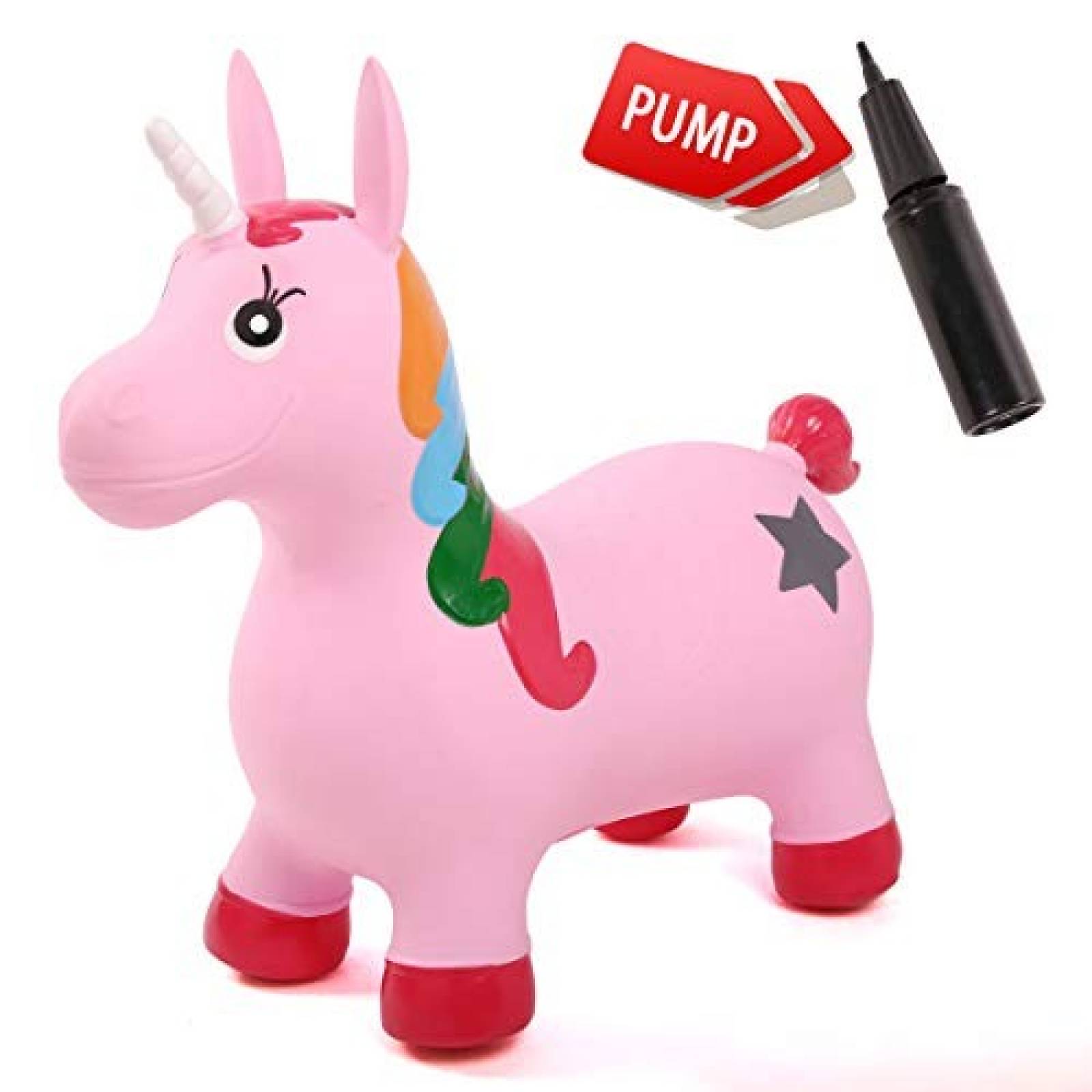 Juguete Inflable Speikind Unicornio bomba incluida -Rosa