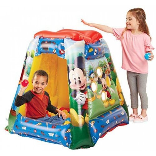 Inflable Mickey Mouse Incluye 20 pelotas suaves Sof-Flex
