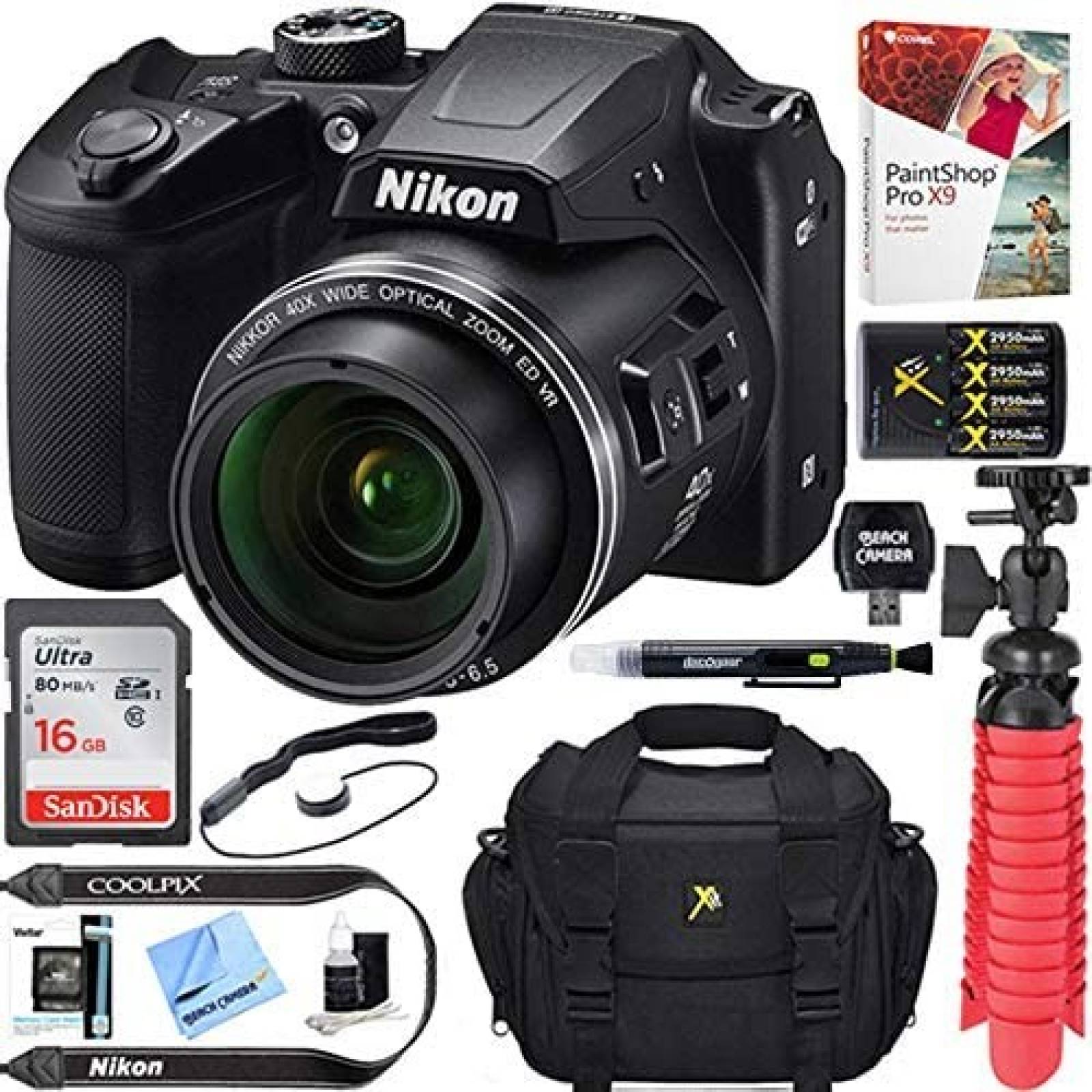 Cámara Nikon Coolpix B500 16MP con Zoom 40x y Bluetooth