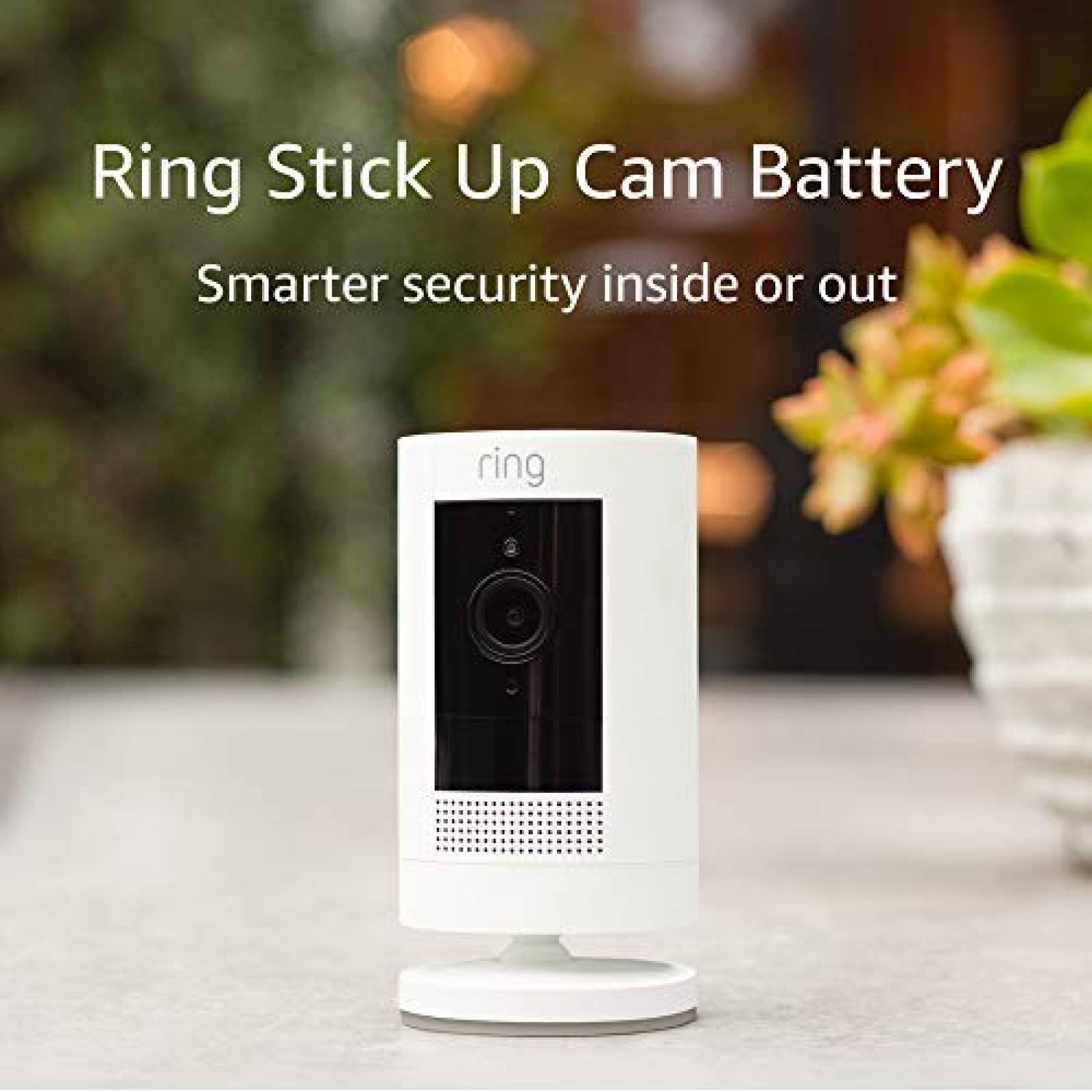 Cámara de Vigilancia Ring Stick Up Cam con Alexa -Blanco