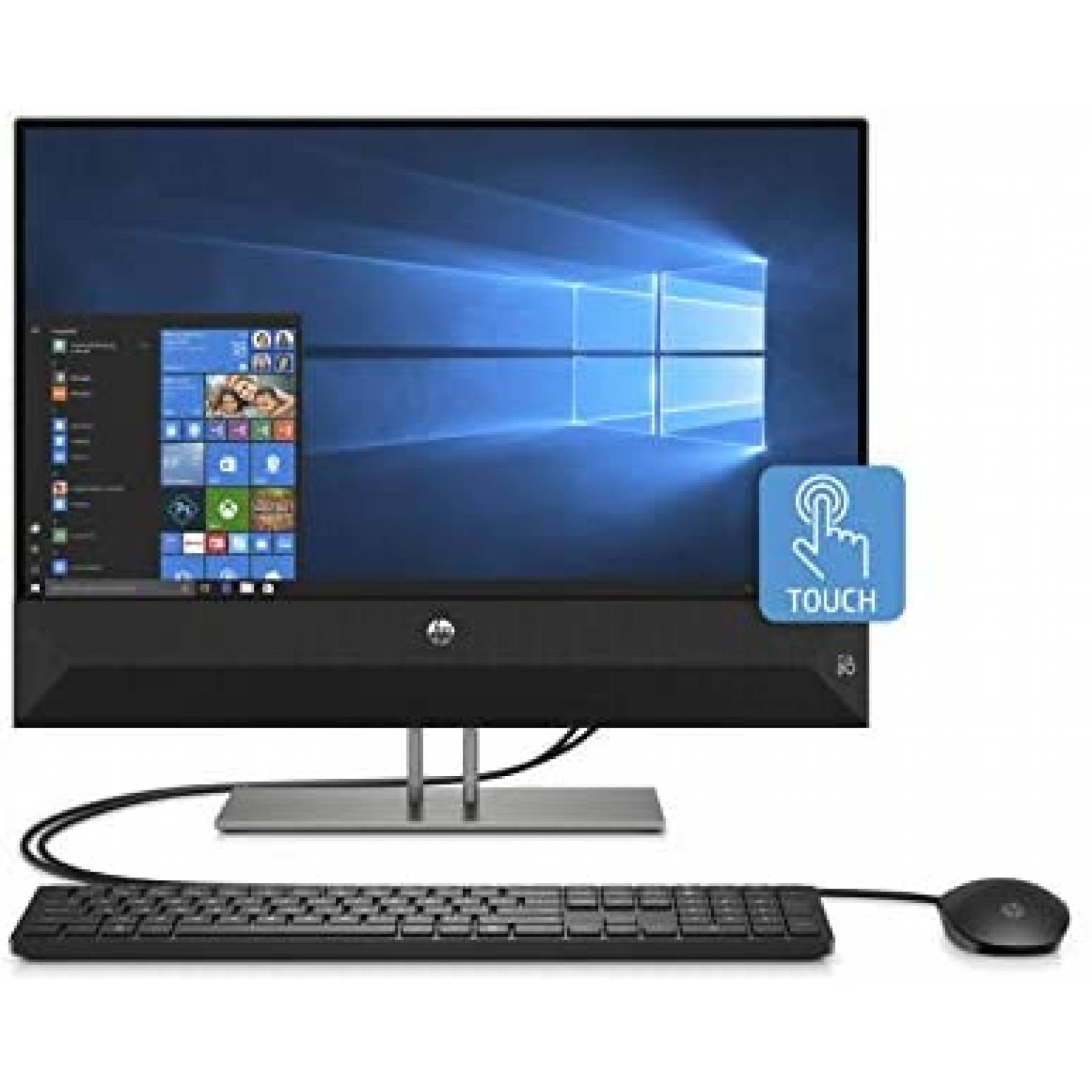 Computadora y Teclado HP i5-9400T 12 GB RAM 512 GB -Negros