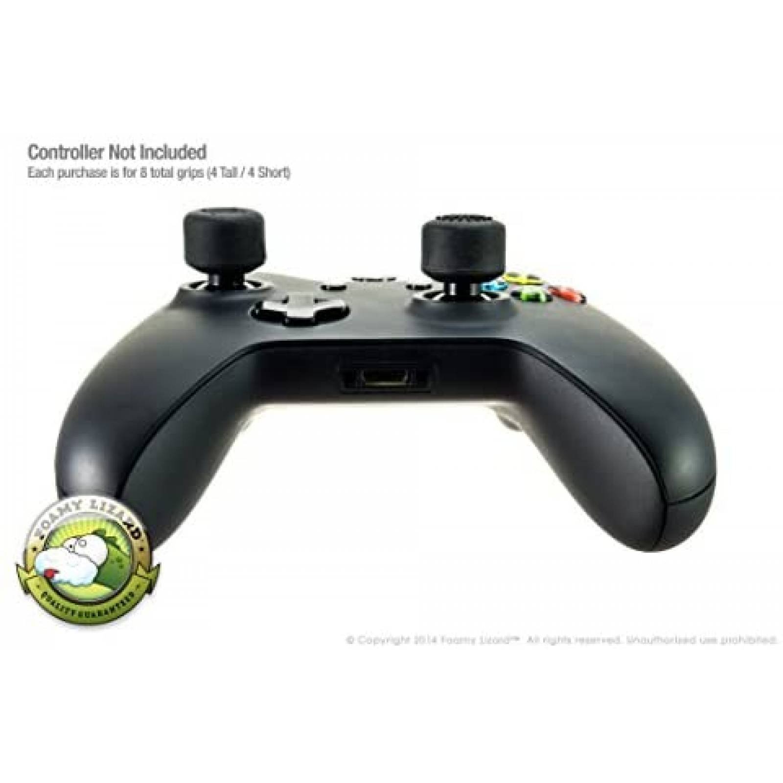 Agarres de Pulgar Silicon Lizard 8 Piezas p/Xbox One -Negro