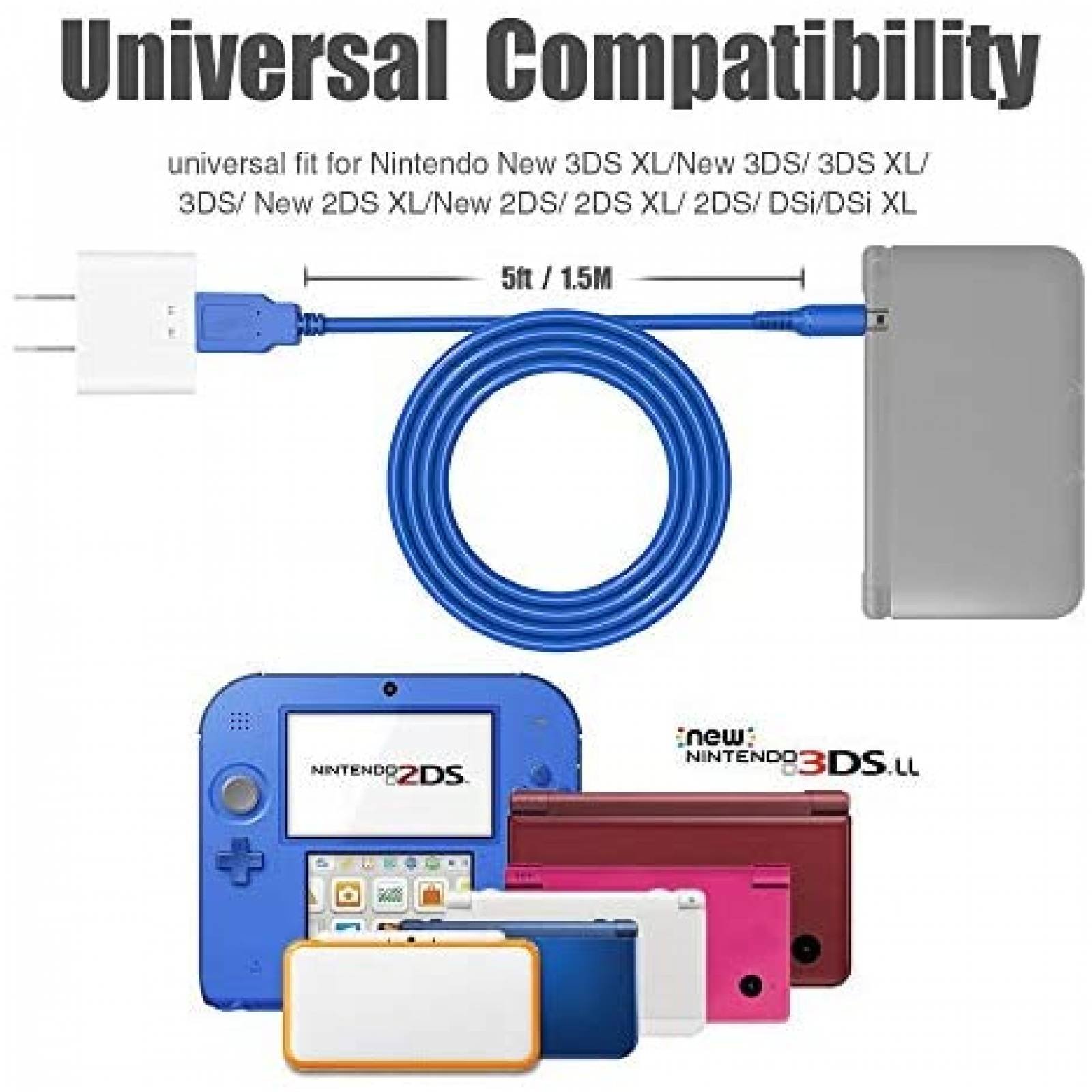 Cables para Cargador 6amLifestyle 2 pzs 3DS XL 3DS -Azul