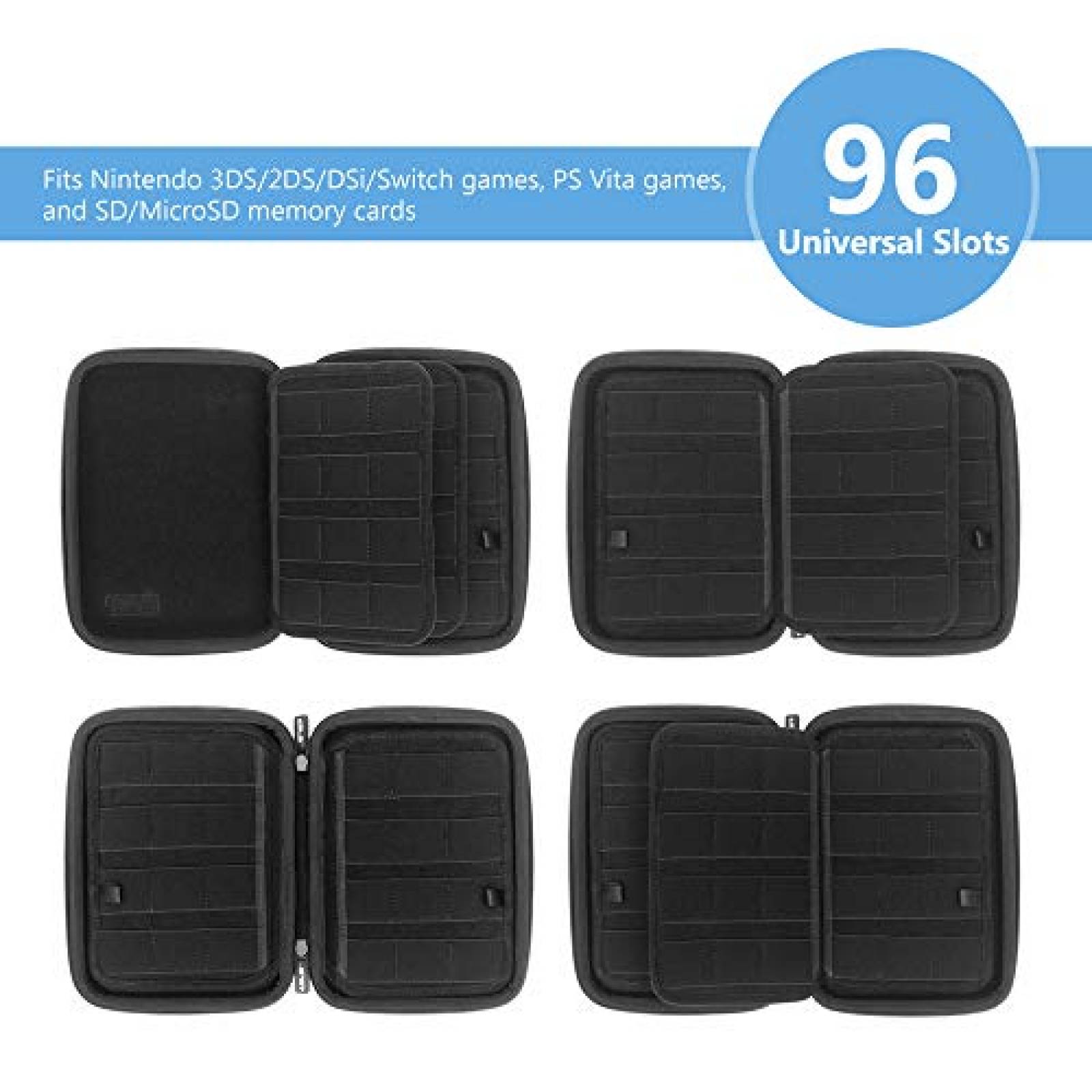 Estuche para Juegos JSVER Nintendo Switch 3DS 3DS XL 2DS XL