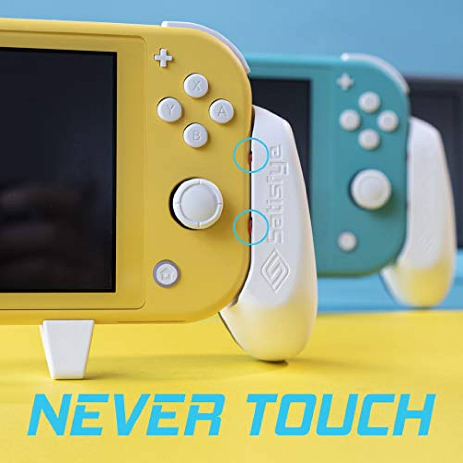 Agarre y Estuche Satisfye Nintendo Switch Lite -Naranja