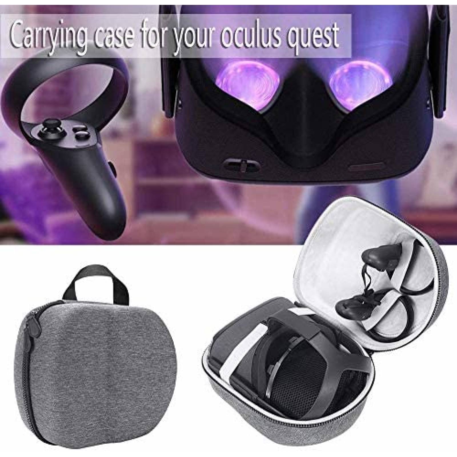 Estuche para Auriculares RV DEWVIE Occulus Quest -Gris