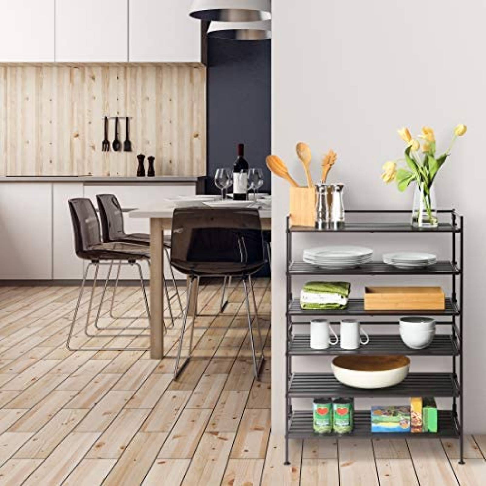 Estante para Zapatos Seville Classics Resin Slat 3 Niveles