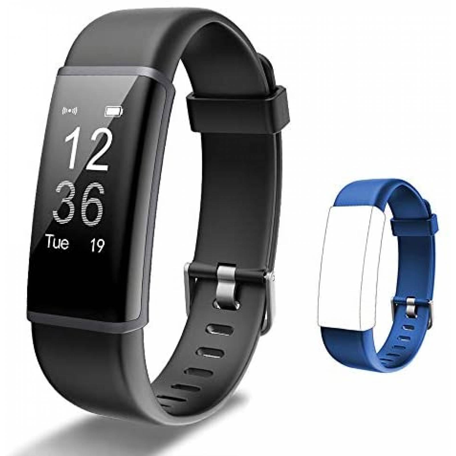 Smartband Lintelek para Ejercicio Podometro - Negro