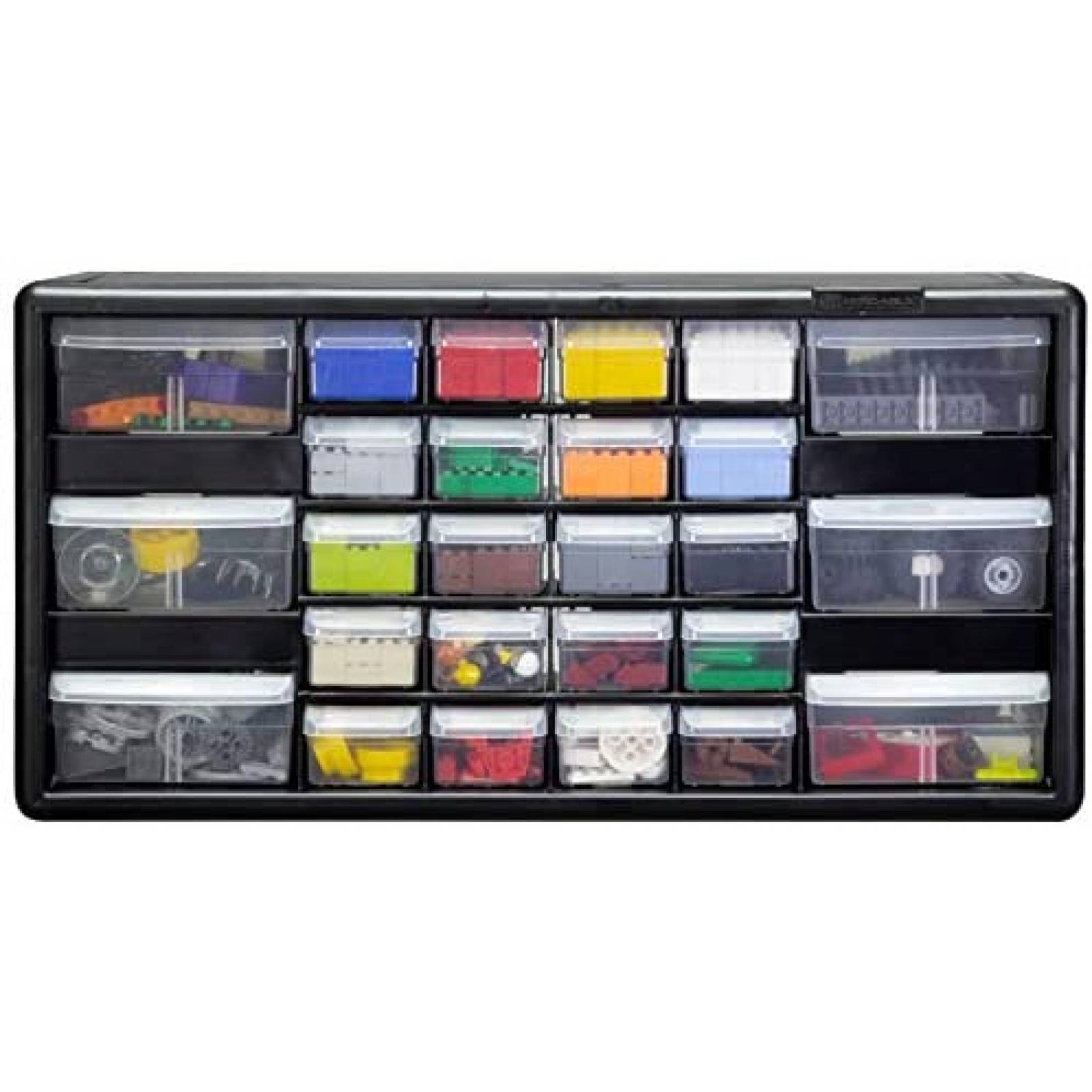 Organizador AkroMils 10126 26 Cajones Plástico Negro