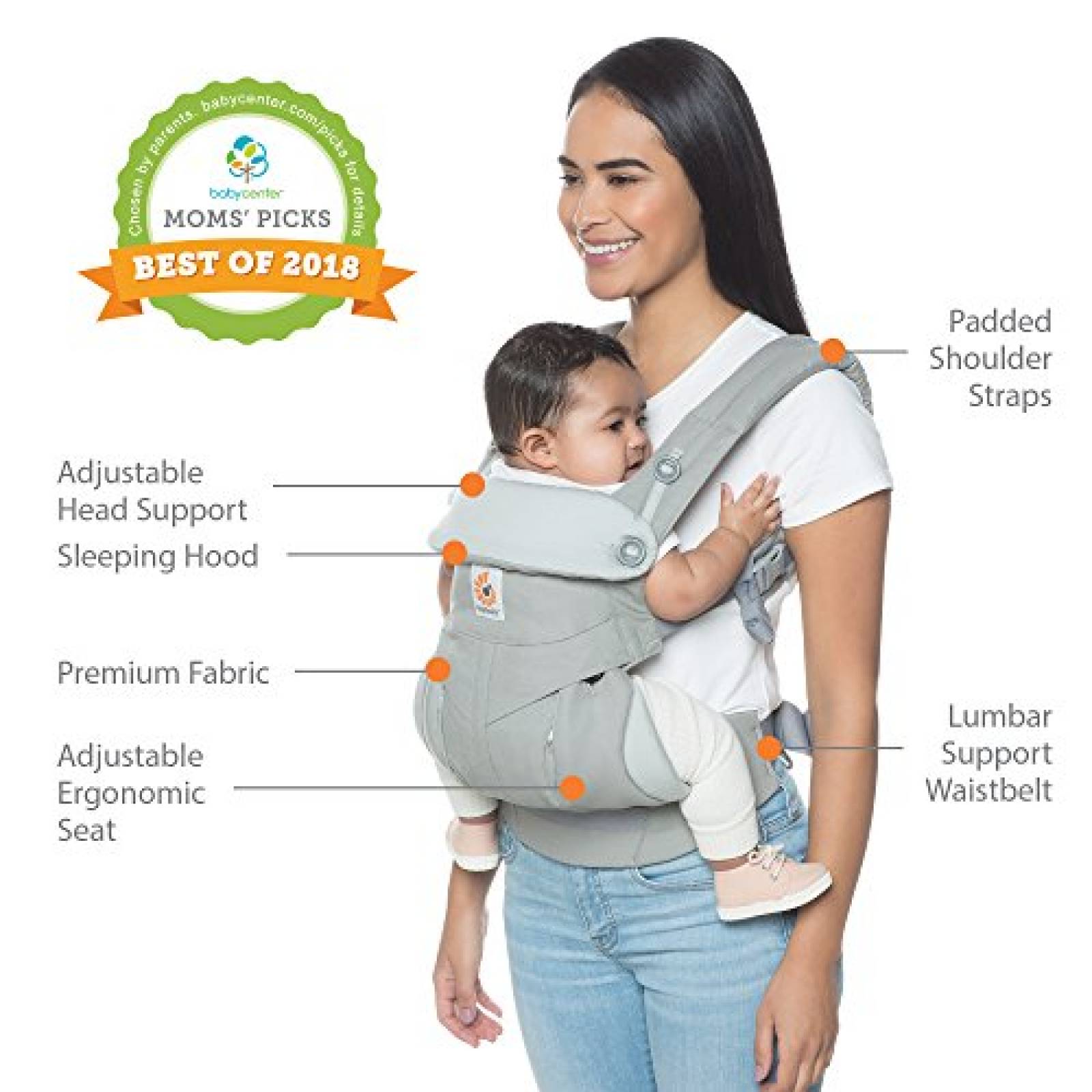 Portabebé Ergobaby Ergonómico para Multiposición -Estrellas
